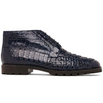Martinelli // Caiman Back Skin Leather Chukka Boot // Navy (11)
