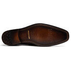 Matteo // Alligator Skin Leather Loafer // Brown (8)