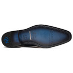 Bono // Alligator Skin Leather Oxford // Navy (8)