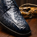 Martinelli // Caiman Back Skin Leather Chukka Boot // Navy (11)