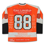 Eric Lindros // Philadelphia Flyers // Signed Career Jersey - Ltd Ed 188