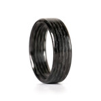 Matrix Carbon Fiber Lume Ring // Aqua + Black (9)