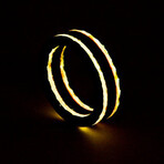 Metallic Carbon Fiber Lume Ring // Orange (5.5)