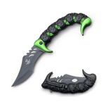 Tactical Spring Assisted Knife // SE-1051 // Skulls+Chains (Red)