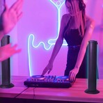 2-in-1 LED Stereo Speaker System with Bluetooth and RGB Lighting Effects