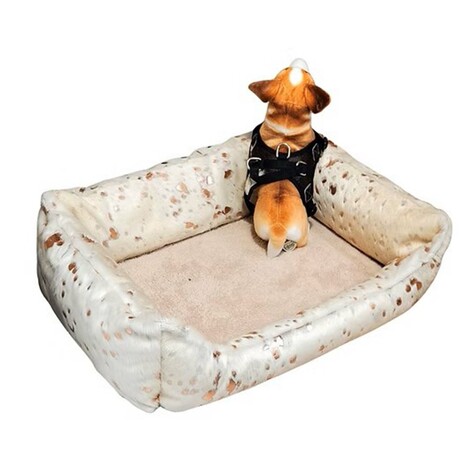 Bella Medium Plush Pet Bed (Brindle)