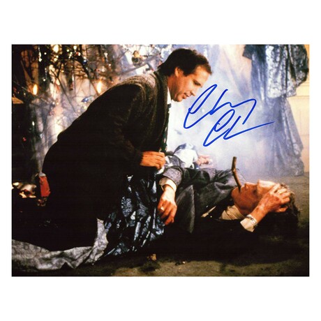 Chevy Chase // Signed 'Christmas Vacation House Fire' 11x14 Photo