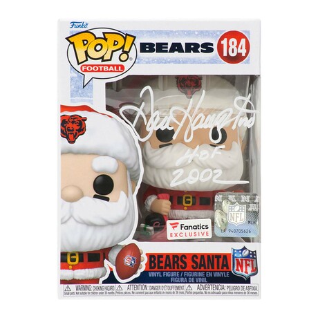 Dan Hampton // Chicago Bears // Signed 'SANTA' Funko Pop #184