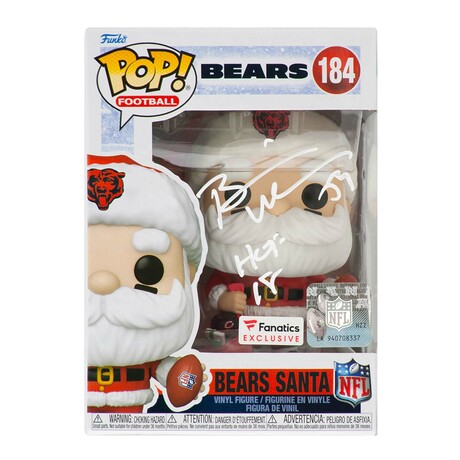 Brian Urlacher // Chicago Bears // Signed 'SANTA' Funko Pop #184
