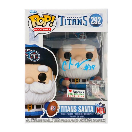 Chris Johnson // Tennessee Titans // Signed 'SANTA' Funko Pop #292