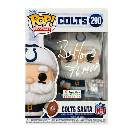 Bert Jones // Colts // Signed 'SANTA' Funko Pop #290