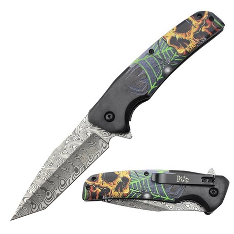 Spring Assisted Knife // DS-2013 // Skull Web