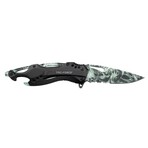 Spring Assisted Knife // TF-705DS // Skull (Grey)