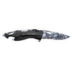 Spring Assisted Knife // TF-705DS // Skull (Grey)