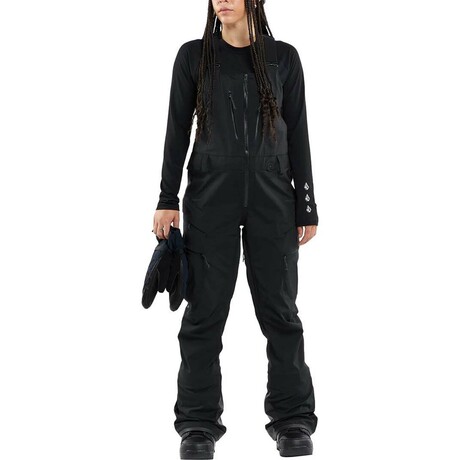 Volcom // Women's // VS 3L Stretch Gore Bib Overall // Black (XS)
