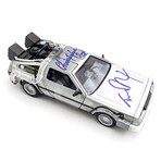 J. Fox/ Lloyd // Back to the Future // Signed 1:24 Scale Time Machine