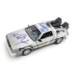 J. Fox/ Lloyd // Back to the Future // Signed 1:24 Scale Time Machine