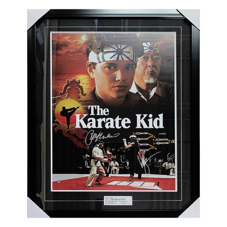 The Karate Kid // Framed Signed 24X36 Movie Poster
