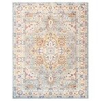 Turkish Heritage L. Blue/Ivory Area Rug (3' 0'' X 5' 0'')