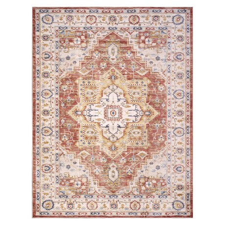 Turkish Heritage Rust/Ivory Area Rug (8' 6'' X 11' 6'')