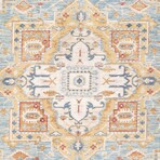 Turkish Heritage L. Blue/Ivory Area Rug (3' 0'' X 5' 0'')