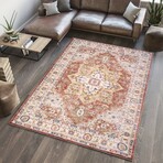 Turkish Heritage Rust/Ivory Area Rug (8' 6'' X 11' 6'')