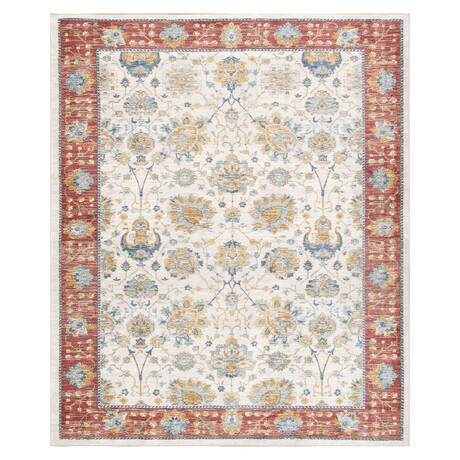 Turkish Heritage Ivory/Rust Area Rug (3' 0'' X 5' 0'')