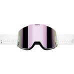 100% // Snowcraft Goggle // White + Lavander + Mirror Lavender
