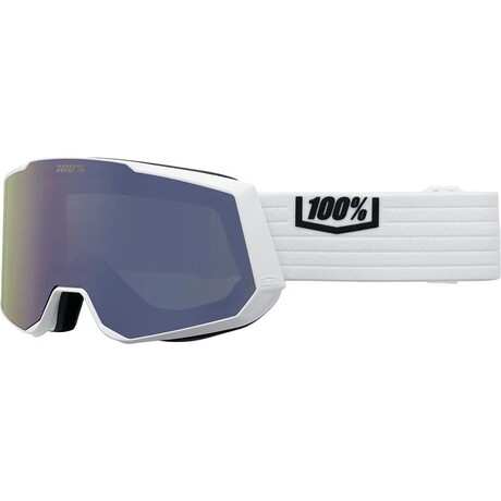 100% // Snowcraft XL Goggle // White + White + Mirror White