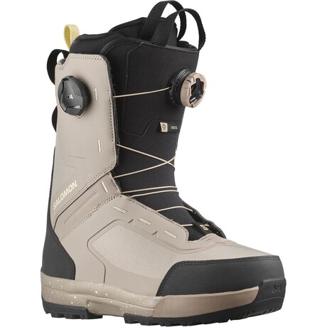 Salomon // Women's // Vista Dual Boa Snowboard Boot - 2025 // Vintage Khaki + Black + Tender Yellow (6.5)