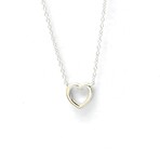 Tiffany & Co. // 18k White Gold Sentimental Heart Diamond Pendant Necklace // 15.94" // Store Display