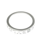 Bulgari // 18k White Gold Double Logo Diamond Ring // Ring Size: 6.5 // Store Display