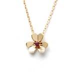 Van Cleef & Arpels // 18k Rose Gold Frivole Ruby Pendant Necklace // 14.96"-15.74" // Store Display