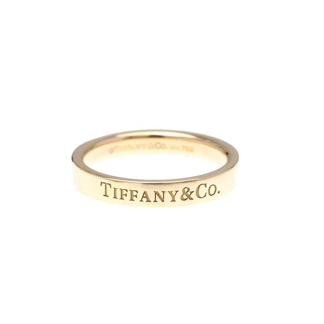 Tiffany & Co. // 18k Rose Gold Flat Band Ring // Ring Size: 5.5 // Store Display