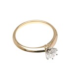 Tiffany & Co. // 18k Rose Gold + Platinum Solitaire Diamond Ring // Ring Size: 6 // Store Display