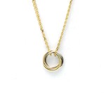 Cartier // 18k Rose Gold + 18k White Gold + 18k Yellow Gold Baby Trinity Pendant Necklace // 14.17"-15.74" // Store Display