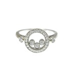 Chopard // 18k White Gold Happy Diamond Ring // Ring Size: 6 // Store Display