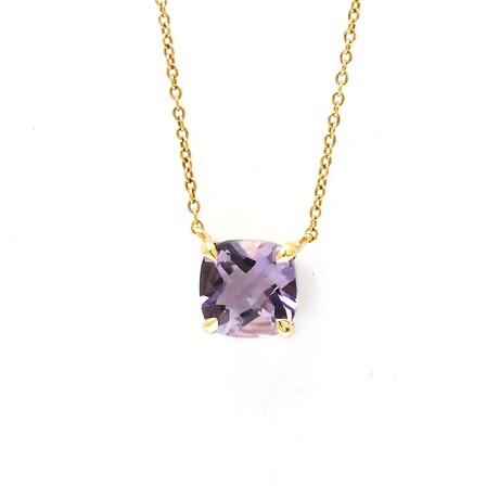 Tiffany & Co. // 18k Rose Gold Sparkler Amethyst Pendant Necklace // 15.94" // Store Display