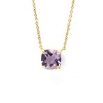 Tiffany & Co. // 18k Rose Gold Sparkler Amethyst Pendant Necklace // 15.94" // Store Display