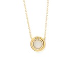 Tiffany & Co. // 18k Rose Gold T-Circle Mini Diamond Pendant Necklace // 15.74"-17.71" // Store Display