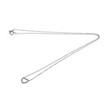 Tiffany & Co. // 18k White Gold Sentimental Heart Diamond Pendant Necklace // 15.94" // Store Display