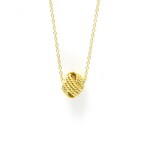 Tiffany & Co. // 18k Yellow Gold Somerset Knot Twist Pendant Necklace // 15.94" // Store Display