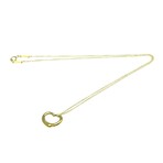 Tiffany & Co. // 18k Yellow Gold Open Heart Pendant Necklace // 15.74" // Store Display