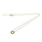 Tiffany & Co. // 18k Rose Gold T-Circle Mini Diamond Pendant Necklace // 15.74"-17.71" // Store Display