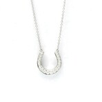 Tiffany & Co. // Platinum Horseshoe Diamond Pendant Necklace // 16.53" // Store Display