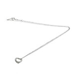 Tiffany & Co. // Platinum Open Heart Diamond Pendant Necklace // 15.94" // Store Display