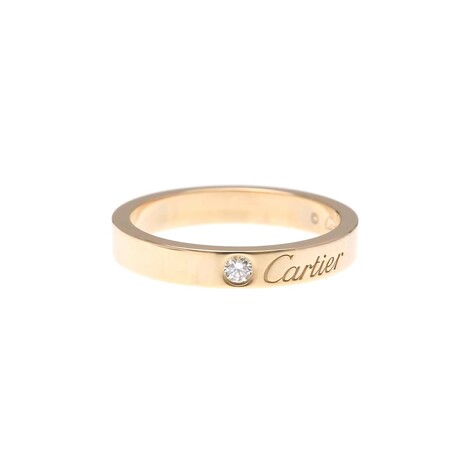 Cartier // 18k Rose Gold C de Cartier Diamond Wedding Ring // Ring Size: 4.75 // Store Display