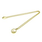 Chopard // 18k Yellow Gold Happy Moon Star Diamond Pendant Necklace // 16.53" // Store Display