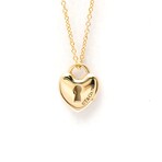 Tiffany & Co. // 18k Rose Gold Heart Lock Key Pendant Necklace // 15.94" // Store Display