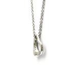 Tiffany & Co. // Platinum Open Heart Diamond Pendant Necklace // 15.94" // Store Display